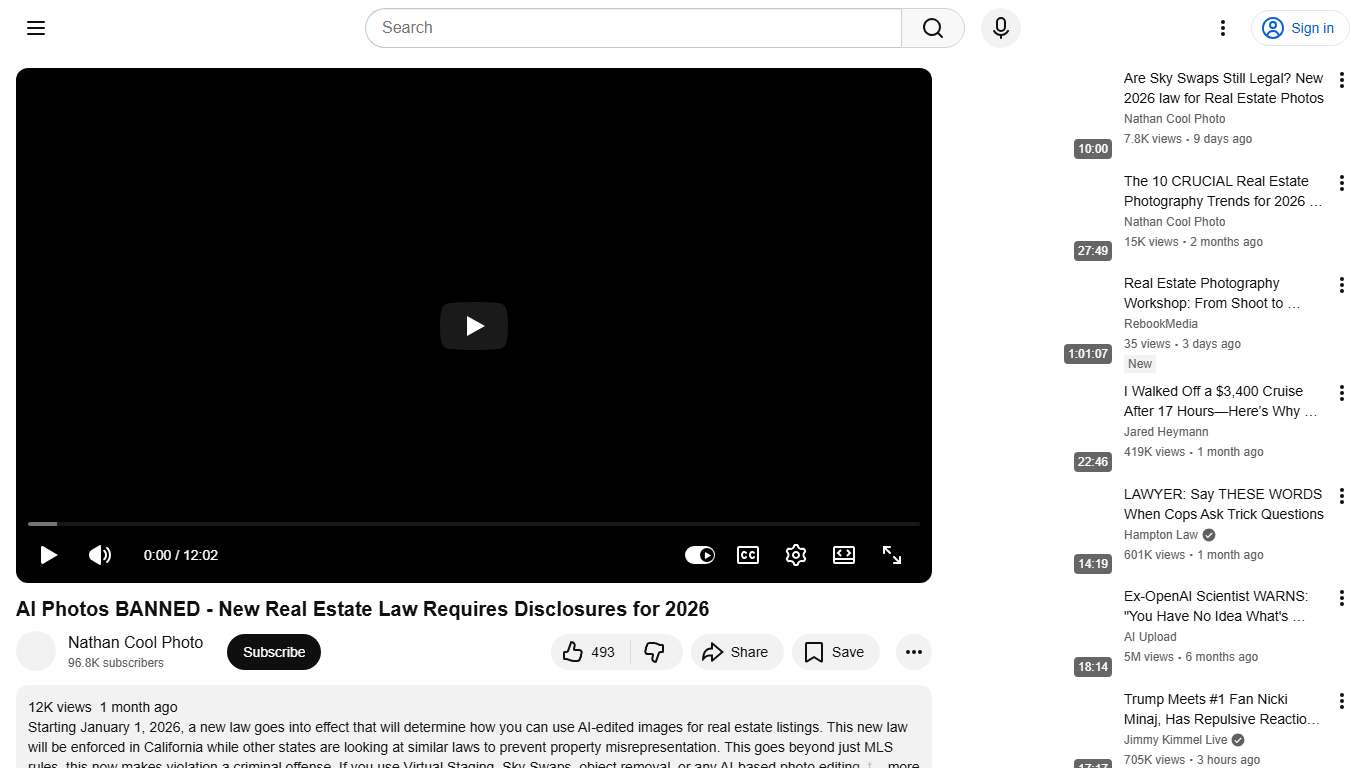AI Photos BANNED - New Real Estate Law Requires Disclosures for 2026 - YouTube